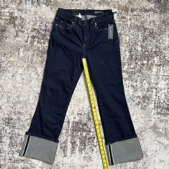 NWT Blank NYC Dark Blue Jeans with Cuffed Hem Size 27 - Picture 6 of 9